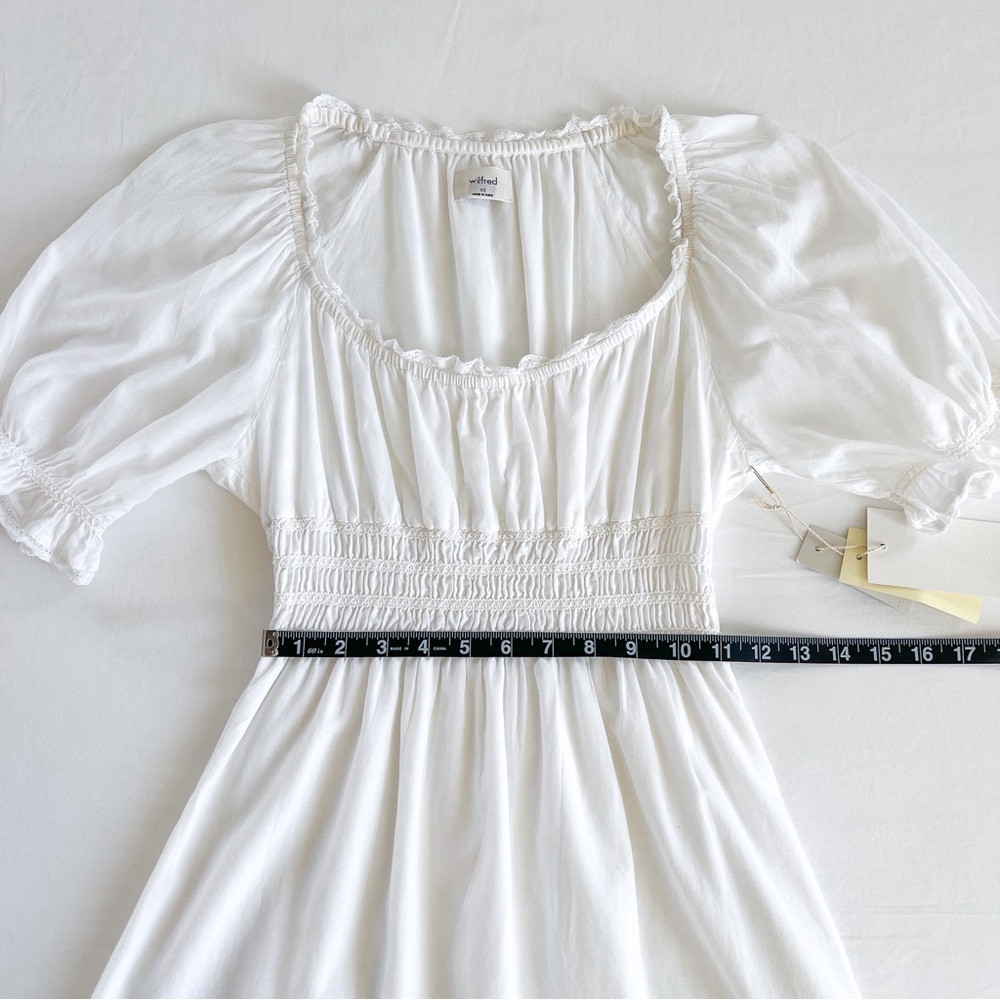 Aritzia Wilfred Baskerville Dress | White | Size XS | NWT - Picture 12 of 13